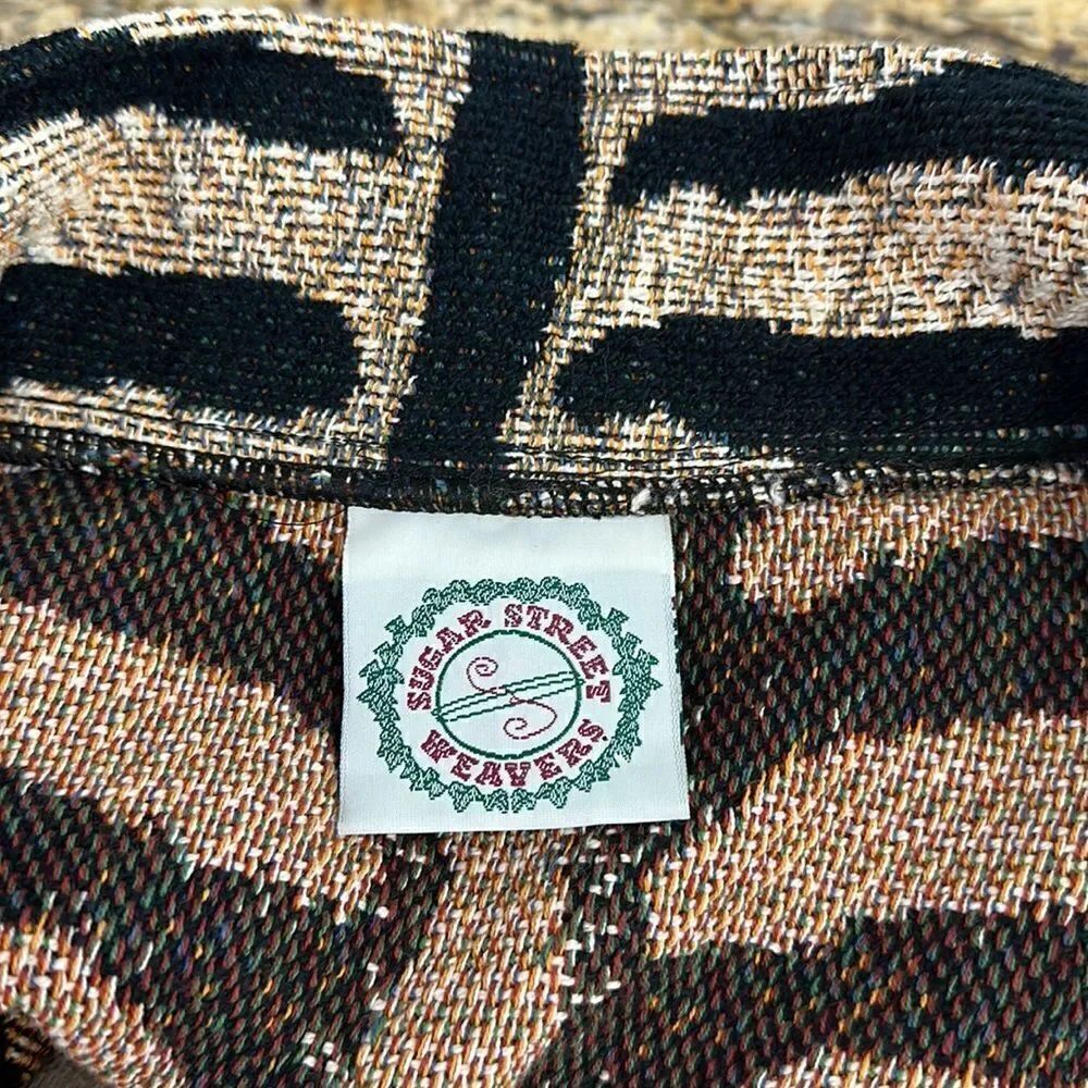 Sugar Street Weavers Vintage Tapestry Cotton Zebra Print Jacket Size S/M - Picture 6 of 11